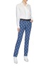 Figure View - Click To Enlarge - CHLOÉ - Horse print stripe jeans
