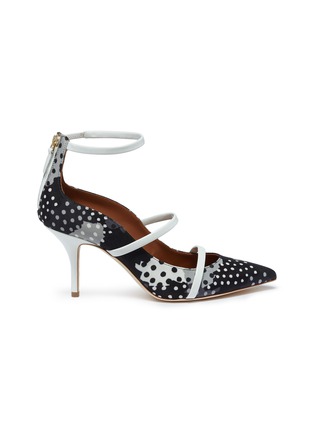 Main View - Click To Enlarge - MALONE SOULIERS - x Emanuel Ungaro 'Robyn' polka dot strappy pumps
