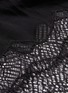 Detail View - Click To Enlarge - SIMKHAI - Lace panel ruffle drape back silk dress
