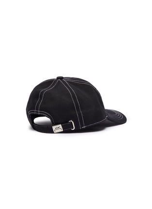 Figure View - Click To Enlarge - A-COLD-WALL* - Logo embroidered contrast topstitching baseball cap