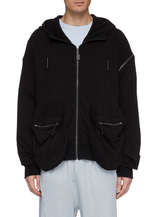 Main View - Click To Enlarge - A-COLD-WALL* - Zip shoulder hoodie