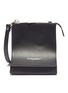 Main View - Click To Enlarge - A-COLD-WALL* - Logo print curved leather crossbody bag