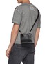 Figure View - Click To Enlarge - A-COLD-WALL* - Logo print curved leather crossbody bag