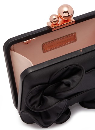 Detail View - Click To Enlarge - SOPHIA WEBSTER - 'Vivi Ruffle' satin box clutch