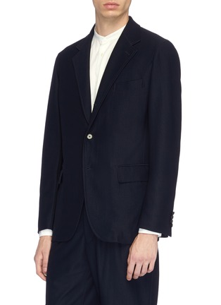 Front View - Click To Enlarge - CAMOSHITA - 'Easy' nylon soft blazer