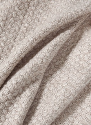 Detail View - Click To Enlarge - OYUNA - Safira Cashmere Throw – Blush/Ivory