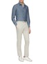 Figure View - Click To Enlarge - INCOTEX - Slim fit twill chinos
