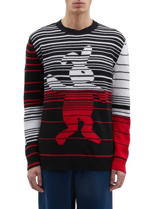Main View - Click To Enlarge - MARNI - 'Dance Bunny' intarsia colourblock stripe sweater