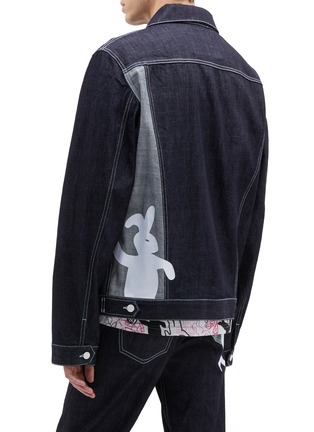 Back View - Click To Enlarge - MARNI - 'Dance Bunny' serigraphic print denim jacket