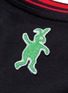  - MARNI - 'Dance Bunny' appliqué stripe collar T-shirt