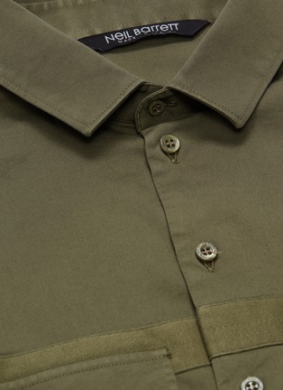  - NEIL BARRETT - Chest pocket patchwork shirt