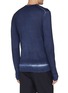 Back View - Click To Enlarge - NEIL BARRETT - Contrast hem wool sweater
