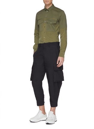 Figure View - Click To Enlarge - NEIL BARRETT - Tapered cargo suiting pants