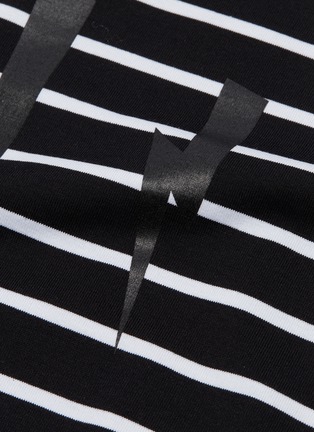 - NEIL BARRETT - Thunderbolt print stripe T-shirt