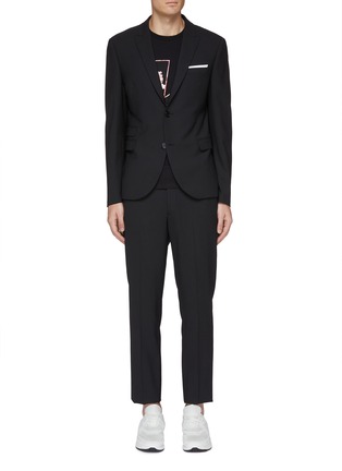 Main View - Click To Enlarge - NEIL BARRETT - Peaked lapel slim fit suit