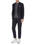 Figure View - Click To Enlarge - NEIL BARRETT - Peaked lapel slim fit suit