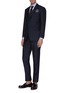 Figure View - Click To Enlarge - TOMORROWLAND - Check mohair-wool blend suit