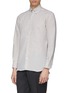 Front View - Click To Enlarge - TOMORROWLAND - Marled linen shirt