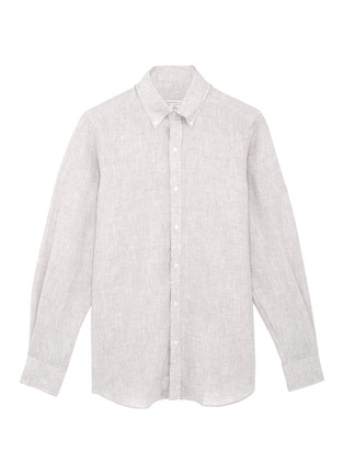 Main View - Click To Enlarge - TOMORROWLAND - Marled linen shirt