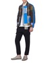 Figure View - Click To Enlarge - CRAIG GREEN - 'Tent' drawstring fringe quilted patchwork jacket
