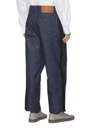 Back View - Click To Enlarge - CRAIG GREEN - Stripe outseam worker jeans