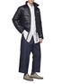 Figure View - Click To Enlarge - CRAIG GREEN - Stripe outseam worker jeans