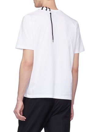 Back View - Click To Enlarge - CRAIG GREEN - Lace-up collar T-shirt