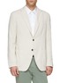 Front View - Click To Enlarge - ALTEA - Cotton-silk soft blazer
