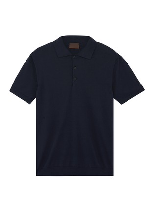 Main View - Click To Enlarge - ALTEA - Silk-cotton knit polo shirt