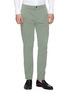 Front View - Click To Enlarge - ALTEA - Pleated slim fit gabardine chinos