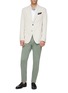 Figure View - Click To Enlarge - ALTEA - Pleated slim fit gabardine chinos