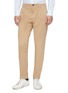 Front View - Click To Enlarge - ALTEA - Pleated slim fit gabardine chinos
