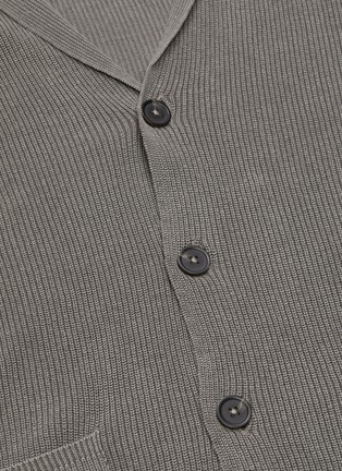  - ALTEA - Notched lapel linen-cotton cardigan
