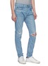 Front View - Click To Enlarge - RAG & BONE - 'Fit 1' ripped knee extra slim jeans