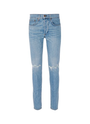 Main View - Click To Enlarge - RAG & BONE - 'Fit 1' ripped knee extra slim jeans