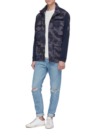 Figure View - Click To Enlarge - RAG & BONE - 'Fit 1' ripped knee extra slim jeans