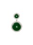Main View - Click To Enlarge - LC COLLECTION JADE - Diamond jade 18k white gold disc pendant