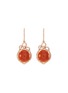Main View - Click To Enlarge - LC COLLECTION JADE - Diamond jade 18k rose gold drop earrings