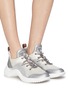 Figure View - Click To Enlarge - SAM EDELMAN - 'Meena' wavy outsole panelled sneakers