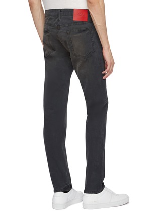 Back View - Click To Enlarge - 424 - Washed canvas jeans