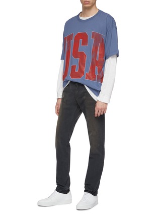 Figure View - Click To Enlarge - 424 - Washed canvas jeans