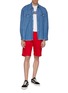 Figure View - Click To Enlarge - NOON GOONS - 'Club' twill shorts