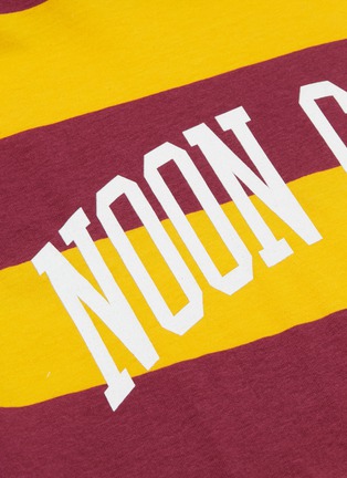  - NOON GOONS - Logo print stripe T-shirt