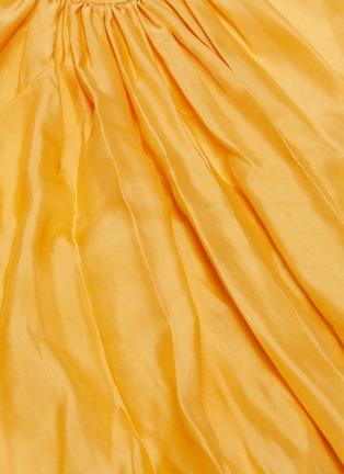 Detail View - Click To Enlarge - KALITA - 'Brigitte' ruched hem silk maxi dress