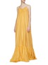 Figure View - Click To Enlarge - KALITA - 'Brigitte' ruched hem silk maxi dress