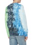 Back View - Click To Enlarge - VYNER ARTICLES - Logo print tie-dye effect organic cotton sweatshirt