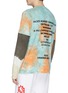 Back View - Click To Enlarge - VYNER ARTICLES - Layered sleeve tie-dye effect organic cotton T-shirt