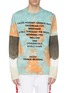Main View - Click To Enlarge - VYNER ARTICLES - Layered sleeve tie-dye effect organic cotton T-shirt