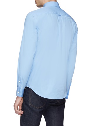 Back View - Click To Enlarge - MAISON KITSUNÉ - Fox head embroidered shirt