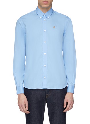 Main View - Click To Enlarge - MAISON KITSUNÉ - Fox head embroidered shirt